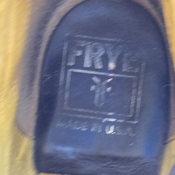 Frye Ankle Boots Womens 8.5 M Sabrina Double Buckle Moto Booties Brown Leather - Picture 11 of 12